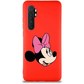 Printify Xiaomi Mi Note 10 Lite Soft Premier Kapak Minnie Mouse-A Tasarımlı Silikon Cep Telefonu Kılıfı
