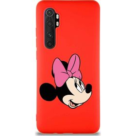 Printify Xiaomi Mi Note 10 Lite Soft Premier Kapak Minnie Mouse-A Tasarımlı Silikon Cep Telefonu Kılıfı