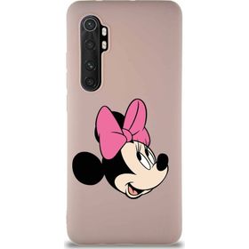 Printify Xiaomi Mi Note 10 Lite Soft Premier Kapak Minnie Mouse-A Tasarımlı Silikon Cep Telefonu Kılıfı