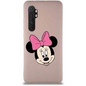 Printify Xiaomi Mi Note 10 Lite Soft Premier Kapak Minnie Mouse-C Tasarımlı Silikon Cep Telefonu Kılıfı