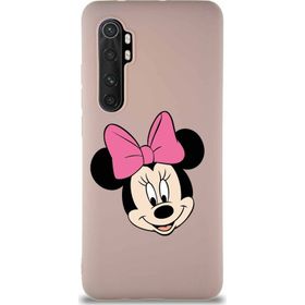 Printify Xiaomi Mi Note 10 Lite Soft Premier Kapak Minnie Mouse-C Tasarımlı Silikon Cep Telefonu Kılıfı