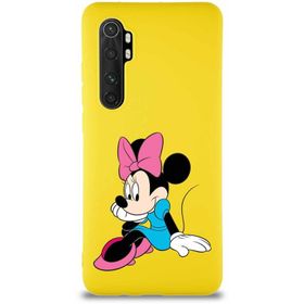 Printify Xiaomi Mi Note 10 Lite Soft Premier Kapak Minnie Mouse-E Tasarımlı Silikon Cep Telefonu Kılıfı
