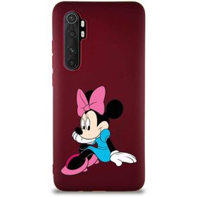 Printify Xiaomi Mi Note 10 Lite Soft Premier Kapak Minnie Mouse-E Tasarımlı Silikon Cep Telefonu Kılıfı