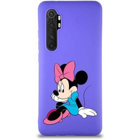 Printify Xiaomi Mi Note 10 Lite Soft Premier Kapak Minnie Mouse-E Tasarımlı Silikon Cep Telefonu Kılıfı