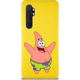 Printify Xiaomi Mi Note 10 Lite Soft Premier Kapak Patrick Yıldız Tasarımlı Silikon Cep Telefonu Kılıfı