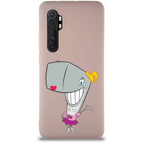 Printify Xiaomi Mi Note 10 Lite Soft Premier Kapak Pearl Yengeç Tasarımlı Silikon Cep Telefonu Kılıfı