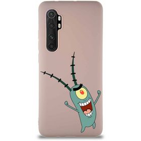 Printify Xiaomi Mi Note 10 Lite Soft Premier Kapak Plankton Tasarımlı Silikon Cep Telefonu Kılıfı