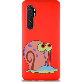 Printify Xiaomi Mi Note 10 Lite Soft Premier Kapak Salyangoz Gary Tasarımlı Silikon Cep Telefonu Kılıfı
