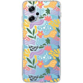 Printify Xiaomi Poco X4 GT Uyumlu Kamera Korumalı Kapak Memphis Desen Tasarımlı Şeffaf Cep Telefonu Kılıfı