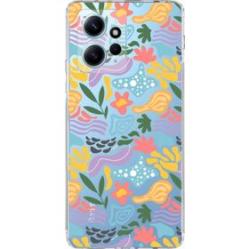 Printify Xiaomi Redmi Note 12 4g Uyumlu Kamera Korumalı Kapak Memphis Desen Tasarımlı Şeffaf Cep Telefonu Kılıfı