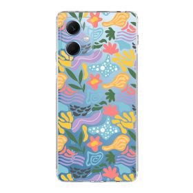 Printify Xiaomi Redmi Note 12 5g Uyumlu Kamera Korumalı Kapak Memphis Desen Tasarımlı Şeffaf Cep Telefonu Kılıfı