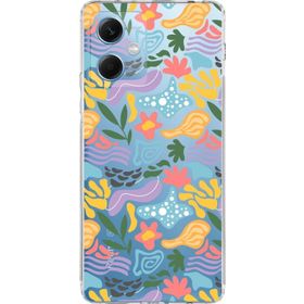 Printify Xiaomi Redmi Note 12 5g Uyumlu Kamera Korumalı Kapak Memphis Desen Tasarımlı Şeffaf Cep Telefonu Kılıfı
