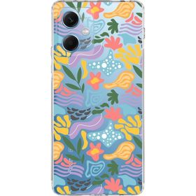 Printify Xiaomi Redmi Note 12 5g Uyumlu Kamera Korumalı Kapak Memphis Desen Tasarımlı Şeffaf Cep Telefonu Kılıfı