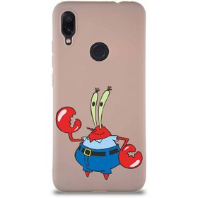 Printify Xiaomi Redmi Note 7 Pro Soft Premier Kapak Bay Yengeç Tasarımlı Silikon Cep Telefonu Kılıfı