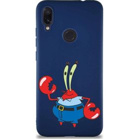 Printify Xiaomi Redmi Note 7 Pro Soft Premier Kapak Bay Yengeç Tasarımlı Silikon Cep Telefonu Kılıfı