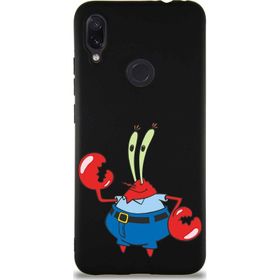 Printify Xiaomi Redmi Note 7 Pro Soft Premier Kapak Bay Yengeç Tasarımlı Silikon Cep Telefonu Kılıfı