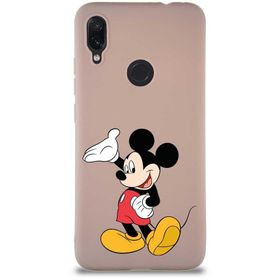 Printify Xiaomi Redmi Note 7 Pro Soft Premier Kapak Mickey Mouse-C Tasarımlı Silikon Cep Telefonu Kılıfı