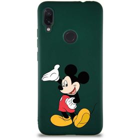 Printify Xiaomi Redmi Note 7 Pro Soft Premier Kapak Mickey Mouse-C Tasarımlı Silikon Cep Telefonu Kılıfı