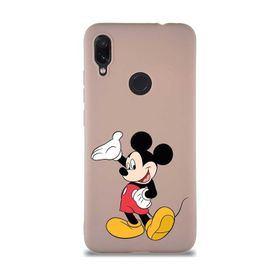 Printify Xiaomi Redmi Note 7 Pro Soft Premier Kapak Mickey Mouse-C Tasarımlı Silikon Cep Telefonu Kılıfı