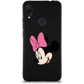 Printify Xiaomi Redmi Note 7 Pro Soft Premier Kapak Minnie Mouse-B Tasarımlı Silikon Cep Telefonu Kılıfı
