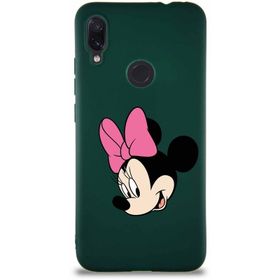 Printify Xiaomi Redmi Note 7 Pro Soft Premier Kapak Minnie Mouse-B Tasarımlı Silikon Cep Telefonu Kılıfı