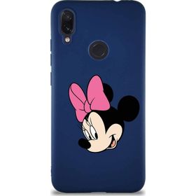 Printify Xiaomi Redmi Note 7 Pro Soft Premier Kapak Minnie Mouse-B Tasarımlı Silikon Cep Telefonu Kılıfı