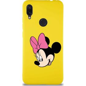 Printify Xiaomi Redmi Note 7 Pro Soft Premier Kapak Minnie Mouse-B Tasarımlı Silikon Cep Telefonu Kılıfı