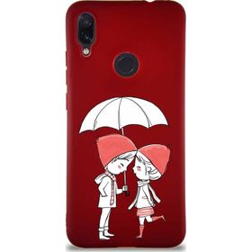 Printify Xiaomi Redmi Note 7 Soft Premier Kapak Aşk Tasarımlı Silikon Cep Telefonu Kılıfı