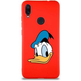 Printify Xiaomi Redmi Note 7 Soft Premier Kapak Donald Duck-B Tasarımlı Silikon Cep Telefonu Kılıfı