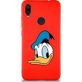 Printify Xiaomi Redmi Note 7 Soft Premier Kapak Donald Duck-B Tasarımlı Silikon Cep Telefonu Kılıfı