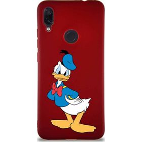 Printify Xiaomi Redmi Note 7 Soft Premier Kapak Donald Duck-D Tasarımlı Silikon Cep Telefonu Kılıfı