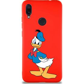 Printify Xiaomi Redmi Note 7 Soft Premier Kapak Donald Duck-D Tasarımlı Silikon Cep Telefonu Kılıfı