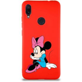 Printify Xiaomi Redmi Note 7 Soft Premier Kapak Minnie Mouse-E Tasarımlı Silikon Cep Telefonu Kılıfı