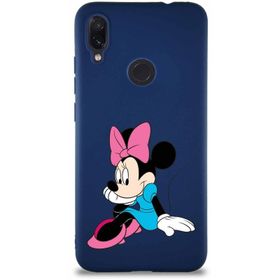 Printify Xiaomi Redmi Note 7 Soft Premier Kapak Minnie Mouse-E Tasarımlı Silikon Cep Telefonu Kılıfı