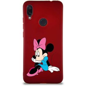 Printify Xiaomi Redmi Note 7 Soft Premier Kapak Minnie Mouse-E Tasarımlı Silikon Cep Telefonu Kılıfı