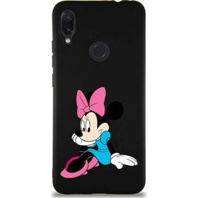 Printify Xiaomi Redmi Note 7 Soft Premier Kapak Minnie Mouse-E Tasarımlı Silikon Cep Telefonu Kılıfı
