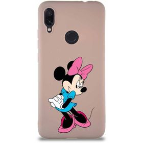 Printify Xiaomi Redmi Note 7 Soft Premier Kapak Minnie Mouse-F Tasarımlı Silikon Cep Telefonu Kılıfı