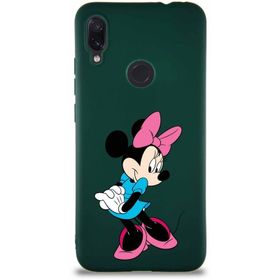 Printify Xiaomi Redmi Note 7 Soft Premier Kapak Minnie Mouse-F Tasarımlı Silikon Cep Telefonu Kılıfı