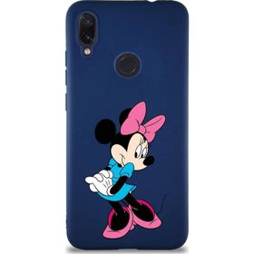 Printify Xiaomi Redmi Note 7 Soft Premier Kapak Minnie Mouse-F Tasarımlı Silikon Cep Telefonu Kılıfı