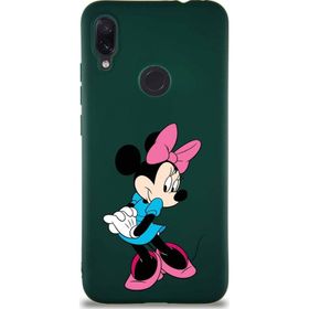 Printify Xiaomi Redmi Note 7 Soft Premier Kapak Minnie Mouse-F Tasarımlı Silikon Cep Telefonu Kılıfı