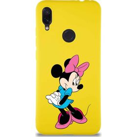 Printify Xiaomi Redmi Note 7 Soft Premier Kapak Minnie Mouse-F Tasarımlı Silikon Cep Telefonu Kılıfı