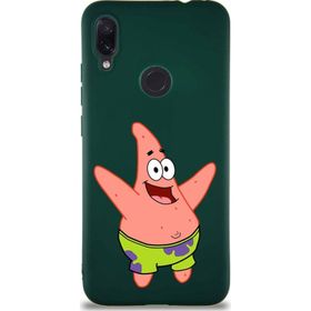 Printify Xiaomi Redmi Note 7 Soft Premier Kapak Patrick Yıldız Tasarımlı Silikon Cep Telefonu Kılıfı