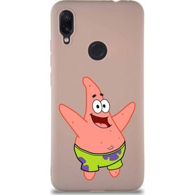 Printify Xiaomi Redmi Note 7 Soft Premier Kapak Patrick Yıldız Tasarımlı Silikon Cep Telefonu Kılıfı