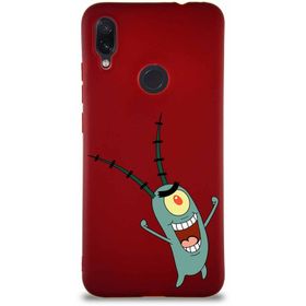 Printify Xiaomi Redmi Note 7 Soft Premier Kapak Plankton Tasarımlı Silikon Cep Telefonu Kılıfı