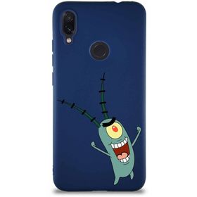 Printify Xiaomi Redmi Note 7 Soft Premier Kapak Plankton Tasarımlı Silikon Cep Telefonu Kılıfı