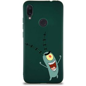 Printify Xiaomi Redmi Note 7 Soft Premier Kapak Plankton Tasarımlı Silikon Cep Telefonu Kılıfı