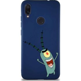Printify Xiaomi Redmi Note 7 Soft Premier Kapak Plankton Tasarımlı Silikon Cep Telefonu Kılıfı