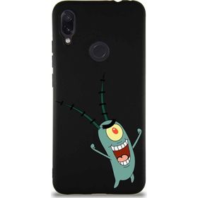 Printify Xiaomi Redmi Note 7 Soft Premier Kapak Plankton Tasarımlı Silikon Cep Telefonu Kılıfı