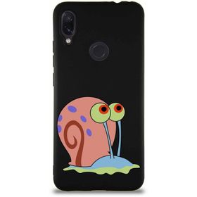 Printify Xiaomi Redmi Note 7 Soft Premier Kapak Salyangoz Gary Tasarımlı Silikon Cep Telefonu Kılıfı