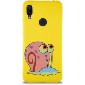 Printify Xiaomi Redmi Note 7 Soft Premier Kapak Salyangoz Gary Tasarımlı Silikon Cep Telefonu Kılıfı
